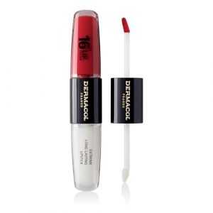 NOUVEAU Dermacol - 16-Hour Lip Colour, High Pigmentation Lip Gloss, Two-Phase Lip Gloss, Kiss-Proof Lip Make-up with Matte Finish and Shine, no. 36, Coral Bliss (DERMACOL, neuf)