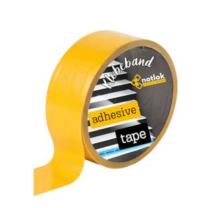 notlok Safety Work - Ruban adhésif de signalisation [Jaune, 50mm x 33m] | Bande de marquage au sol pour entrepôts & usines | Ruban de sécurité adhésif & amovible (notlok Safety Work, neuf)