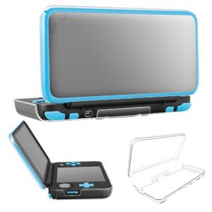 TNP New Nintendo 2DS XL LL Case - Crystal Clear Hard Shell Protective Case Skin Ultra Clear Anti-Scratch Accessory for New 2017 Nintendo 2DS XL LL, Transparent (fei yi ke ji, neuf)