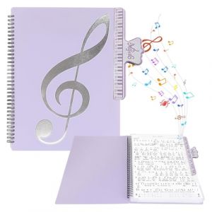 Classeur pour partitions A4, classeur de chorale avec agrafes, classeur avec 40 pochettes transparentes A4, classeur &agrave; anneaux, classeur de pr&eacute;sentation avec pochettes transparentes (HSYTEK-Direct, neuf)