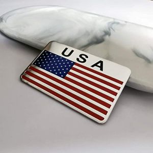 [Lot de 2] Hirondelle Bleue® Sticker métal drapeau américain USA compatible avec moto Harley Davison Voiture Camion, Vendeur Français, Livraison Gratuite (Hirondelle.bleue.discount, neuf)
