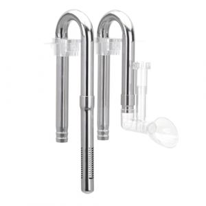 Bec et bec d'aquarium avec &eacute;cumeur de surface, tuyaux Lily Pipes en acier inoxydable pour tuyaux de 12 mm/16 mm, tuyaux d'alimentation et de drainage en forme de U avec 2 supports fixes pour r&eacute;servoir (Pvnoocy FR, neuf)