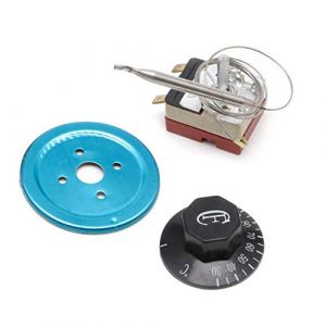 Ocobudbxw Contrôleur de température 250V 16A 30-110 Celsius Thermostat Bouton Interrupteur Capillaire (emryq, neuf)