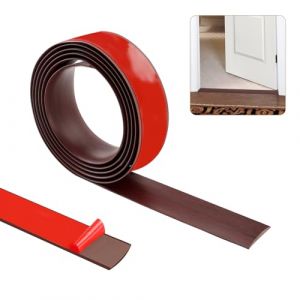 200cm&times;5cm Bande de seuil, bandes de garniture de porte de tapis,bande de s&eacute;paration de porte de sol auto-adh&eacute;sive, bande de garniture de bord(Grain de bois de ch&ecirc;ne rouge) (MUXIN EU, neuf)