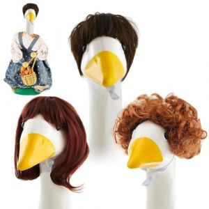 yakermur - Tenue d'oie, perruques d'oie, tenues amusantes, accessoires de d&eacute;coration de jardin pour patio, statue de 3 m&egrave;tres (YOHENAP, neuf)