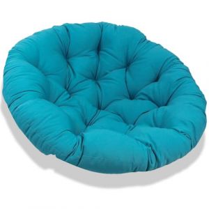 JIcloun 180cm Coussin pour Loveuse Fauteuil Rond Impermeable Coussin Salon de Jardin Exterieur Coussin Fauteuil Papasan Coussin Chaise Ronde Rotin Coussin Balcon, Terrasse - Bleu (BVngHengYangShiQiDongXia, neuf)