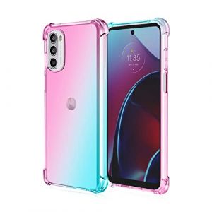 HONLEN Coque pour Motorola Moto e32 / Moto e32s &Eacute;tui, (6.5" inches) Transparente D&eacute;grad&eacute;e TPU Silicone Quatre Coins Renfort d'angle Case (HONLEN, neuf)