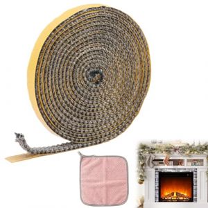 VEGCOO 3M Joint Insert Chemin&eacute;e, Joints Tress&eacute; Auto-adh&eacute;sive, Joint Poele a Bois, Joints Vitre Poele a Bois pour Po&ecirc;le/Chemin&eacute;e/Tube Po&ecirc;le (LCD UK Store, neuf)