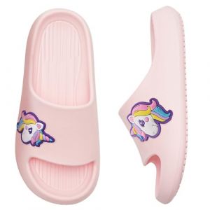 WateLves Claquette Enfant Fille Gar&ccedil;on Chaussons &eacute;t&eacute; Plage Piscine Sandales Enfants Tongs Antid&eacute;Rapantes Pantoufles de Douche(Licornes, 32/33EU) (MingZhaoMaoYi-EU, neuf)