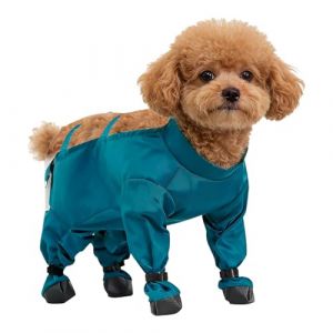 Combinaison Neige pour Chien avec Bottes - Pantalon R&eacute;glable Prot&egrave;ge-Pattes pour Animaux | avec Bottes Bandes R&eacute;fl&eacute;chissantes et Chaussures Isolation Neige,pour Camping Randonn&eacute;e Hiver Promenade Parc (jialkm, neuf)