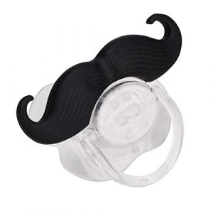 Sucette Drôle de Bébé, Sucette de Moustache Embrassable Mignonne Sucette de Moustache Sucette de Barbe de Lèvres Mignonnes Matériel de Silicone de Qualité Alimentaire Respectueux de (frenma, neuf)