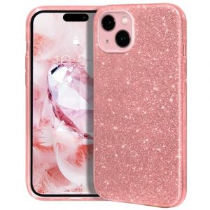 MATEPROX Coque Paillette pour iPhone 15 Coque Housse de Protection Glitter Brillant Scintillante Rigide Coque pour iPhone 15 6,1'' 2023-Rose (Winplus2017, neuf)