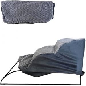 Trhillsbrad Housse d'escalier pour chien 3 marches de 40 cm de haut - Housse de rechange pour marches en mousse pour chien avec 3 grandes marches (uniquement pour la niche pour chien Trhillsbrad (aairyepvei, neuf)