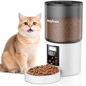 Distributeur Croquettes Chat Automatique 4L Distributeur Croquettes Cha, Fonction Vocale 10s, 6 Repas par Jour, Minuterie Programmable Distributeur De Croquettes pour Chats et Petits Chiens (DOUBLE CHOW LIMITED, neuf)