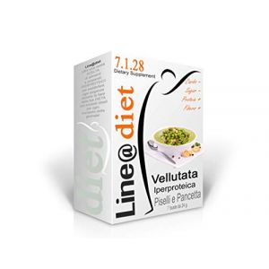 7 préparations de velouté de protéines keto en poudre, 0 sucre, plus de 70% de protéines, en sachets pratiques à usage unique (7, Velouté Pois et Lardons) (mio_benessere, neuf)