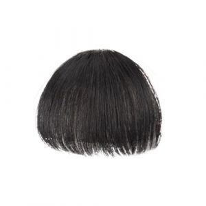Frange pince à cheveux perruque synthétique Air Bangs naturel court brun blond noir faux cheveux Extension de frange pince en morceaux de cheveux Clip en frange(Color:Marron noir) (binzhoshifaguangshangmaoyouxiangongsi, neuf)