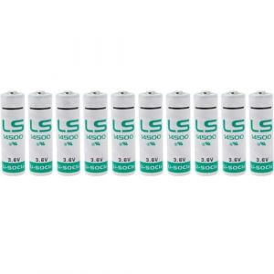 BenjiPower - Pile LS14500 3,6 V Lithium 2600mAh Li-SoCl2 AA Pack de 10 (BENJISHOPFRANCE, neuf)