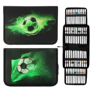 GmeDhc Trousse &agrave; crayons pour gar&ccedil;ons, trousse d'&eacute;cole, trousse d'&eacute;colier, trousse d'&eacute;cole pour gar&ccedil;ons, Ballon de football A, 22,5 x 17 x 6 cm, Fashion (GmeDhc, neuf)