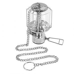 casstaly Mini lanterne de camping &agrave; gaz portable lampe en verre butane 80lux lumi&egrave;re BL (XJLiuwg, neuf)