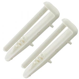 Embout de rail arri&egrave;re g&eacute;n&eacute;rique pour chariot de chargement/chariot de panier pour lave-vaisselle Beko (lot de 2) (SAVI SRL, neuf)