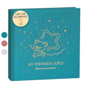 Livre de Naissance B&eacute;b&eacute; Ma Premi&egrave;re Ann&eacute;e | Album de Naissance et Livre Souvenir B&eacute;b&eacute; pour coller des photos et &eacute;crire | Album Photo Bebe avec stickers id&eacute;al comme Cadeau Naissance Fille et Garcon (LenoaBaby, neuf)