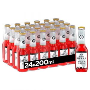 Royal Bliss Bitter Rosso, parfum&eacute; et rafra&icirc;chissant - Lot de 24 bouteilles en verre 200 ml (MADALO FR, neuf)