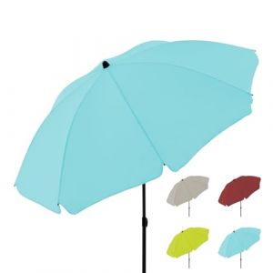 Doppler derby Parasol ⌀ 196 cm I Parasol rond pour la plage, le balcon et la terrasse I Parasol réglable en hauteur I Avec protection UV I Parasol stable pliable I Ombrelle de plage (Knirps/doppler Official Store, neuf)