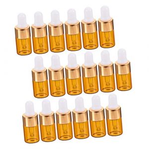 OATIPHO 25pièces Flacon Compte-gouttes Verre De Flacon Vide De Parfum De Voyage Lot De Compte-gouttes (Tsun Ki-sung, neuf)