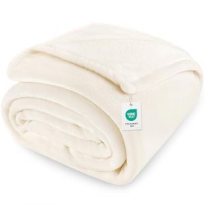 Cinkee Couverture Polaire 200x230cm, Plaid Canap&eacute; Antistatique | Couverture Double Face 300g/m&sup2; |Doux et Confortable,Toutes Saisons | Blanc (Cinkee-EU, neuf)