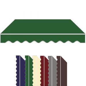 ZYXQQJ Tissu De Remplacement pour Auvent De Terrasse 250&times;200 300&times;250 350&times;300 500&times;300cm Toile De Rechange Store Banne Auvent De Fen&ecirc;tre(Green,11.5x10ft/350x300cm) (AuroraStock, neuf)