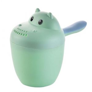 Tasse de bain pour bébé, rinçage de shampooing à bord doux, tasse de rinçage pour bébé, tasse de lavage pour cheveux pour enfants (vert) (Pandadan, neuf)