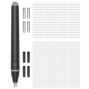 Foyucool Gomme Electrique (avec 220 Recharges de Gomme), 2 Tailles de Gomme (2.3mm 5mm), Fonctionne sur Piles, Gomme à Crayon Automatique Portable, Pour Peindre, Apprendre, Esquisser, Bureau, Noir (Pinyue Store, neuf)
