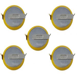 EASTCELL Lot de 5 piles HF-CMOS BIOS BR/CR2032-HF avec cosses à souder 3 V pour PC jetable (Eunicell Vertrieb Deutschland „Preise inkl. MwSt.“, neuf)