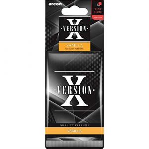 AREON X Désodorisant Voiture Vanille Rétroviseur Pendu Noir 2D (Vanilla Lot de 6) (BN Direct Supply, neuf)
