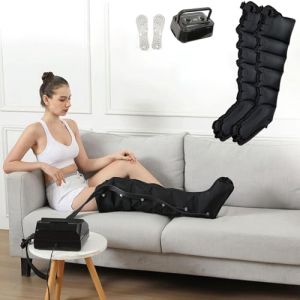 Bottes De Pressothérapie 6 Cavités, Drainage Lymphatique Jambes, Pressothérapie Jambes, Appareil Circulation Sanguine Jambes, Massage Lymphatique Drainant Jambes, Massage Mollet (black2, 6 Cavities) (JIANSHENG-DAMAI, neuf)