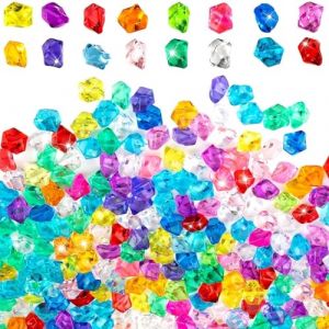 txuzong 1000 Pi&egrave;ces Strass Diamant D&eacute;coratifs - Pierres Gemmes Acryliques Multicolores pour D&eacute;coration de Vase, Aquarium, F&ecirc;te, Mariage, DIY - Faux Diamants Brillants (Cristaux D&eacute;coratifs) (xianyongdafushi, neuf)
