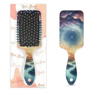 Mexpekil Brosse &agrave; cheveux de massage pour homme et femme - Brosse d&eacute;m&ecirc;lante pour cheveux humides ou secs - Peignes &agrave; coussin d'air doux (Space Magic) (HSYOYO, neuf)