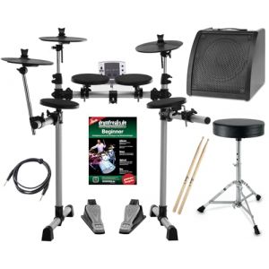 XDrum DD-400 Kit E-Drum Complet avec Amplificateur, C&acirc;ble, Tabouret, M&eacute;thode et Baguettes (Maison de la musique Kirstein, neuf)