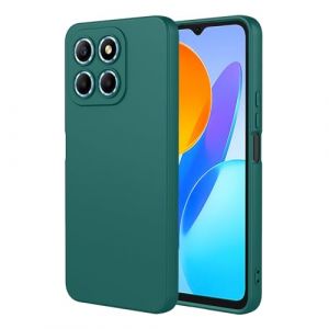TAUYN Coque pour Honor 70 Lite/Honor X8 5G/Honor X6, Tr&egrave;s Mince Doux Liquide Silicone Housse, TPU Silicone Antichoc Protection Etui, Vert Fonc&eacute; (Kuaigu, neuf)