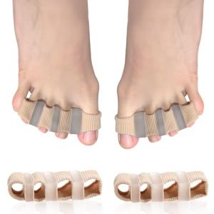 Viexpand 2 Pi&egrave;ces Ecarteur Orteil, Separateur Orteil, Correction De l'Hallux Valgus, S&eacute;parateurs D'orteils Pour Hallux Valgus, Protection Orteils, Pour Homme Et Femme(4 Heures) (Sutitako, neuf)