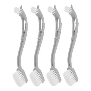 YARNOW 4pi&egrave;ces Nettoyeur De Cage &agrave; Oiseaux Avec Brosses De Rechange &agrave; Double T&ecirc;te Manche Long Pour Acc&egrave;s Facile Aux Recoins Pour Nettoyage De Barreaux Et Perchoirs (Karrymao, neuf)