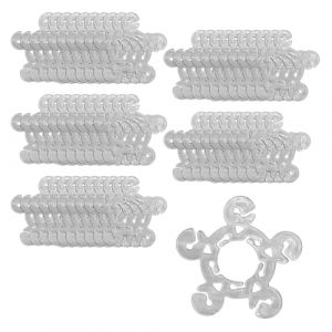 50 Pi&egrave;ces Attache Ballon,de Arche Ballons Clips Pince Support Fixation &agrave; Connecteur Anniversaire Clip Connecteurs Fleurs Bapteme Balloon Kit Boucle Accessoires Prune,pour Maintien Amovible Plastique (CARTOLOGY DIRECT S.R.L., neuf)