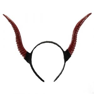CHAKAE Serre-tête imitation corne d'antilopehorn pour adulte, costume de costumade en résine en corne de chèvre pour femme, accessoire de fête d'Halloween (Bogji, neuf)