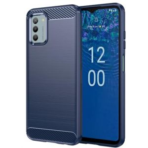 Folmecket Coque Nokia G42 5G/G22 5G/G310, Fibre de Carbone R&eacute;sistant aux Rayures, Absorption des Chocs Souple en Caoutchouc TPU Housse de Protection pour Nokia G42 5G/G22 5G/G310 6.56" Bleu (Folmecket, neuf)