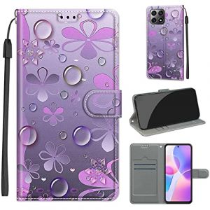 TOMYOU Coque pour Honor X8 4G, Coque Honor X30i, Étui Protection Housse Premium en Cuir PU, Pochette Flip Case Compatible avec Honor X8 4G (6.7") (WGR Global Business, neuf)