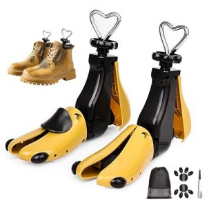 2 Pi&egrave;ces Embauchoir Chaussures Homme Femme - &Eacute;largisseur Chaussure 4 Directions Embauchoirs Largeur et Longueur R&eacute;glables pour Chaussures Trop &Eacute;troites Convient &agrave; Toutes les Pointures (Jaune, 42-48) (VerTrinix, neuf)