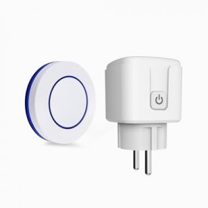 HYHIOTS Prise Telecommande Sans Fil, Prise Connect&eacute;e Ext&eacute;rieure RF433 MHz &eacute;metteur Radio &Eacute;metteur + R&eacute;cepteur Commande Sans Fil 100m, 3500W Max Commutateur Sans Fils (1 interrupteur 1 r&eacute;cepteur) (HYHIOTS SMART LIFE, neuf)