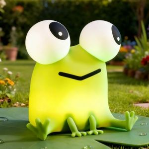 AXVRAV Veilleuse grenouille pour enfant - Jolie lampe LED en silicone avec contr&ocirc;le tactile &agrave; intensit&eacute; variable et fonction minuterie de 30 minutes - Rechargeable - Sans BPA - Id&eacute;ale comme cadeau et (CARS TRUCKS ONLINE, neuf)