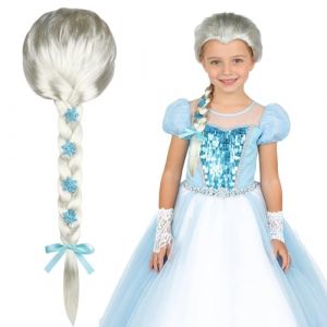LYPPUL Perruque Elsa, Princesse Perruque pour Enfants et Femme, perruques Reine des Neiges Enfant, perruques Raiponce, perruque Blonde Longue Tresse pour F&ecirc;te d'anniversaire Carnaval D&eacute;guisement (DongGuanShi LeYu ShangMao YouXianGongSi, neuf)