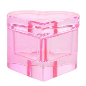 Beaupretty Porte-monom&egrave;re Verre Transparent Forme De C&oelig;ur Avec Couvercle Godet Pour Poudre Et Liquide Pour Nail Art Accessoire De Manucure (kiLIHK, neuf)